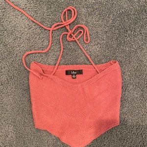 Knit halter top
